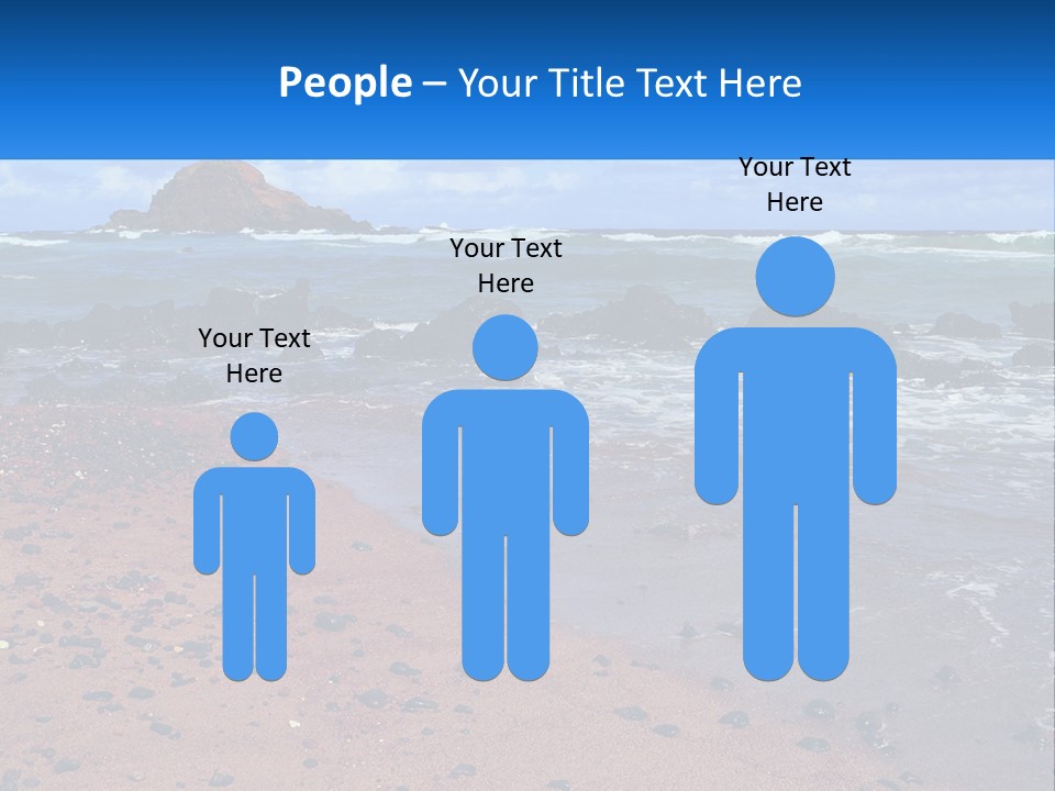 Daughter Parent Standing PowerPoint Template