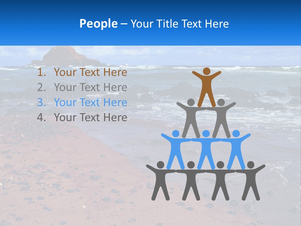 Daughter Parent Standing PowerPoint Template