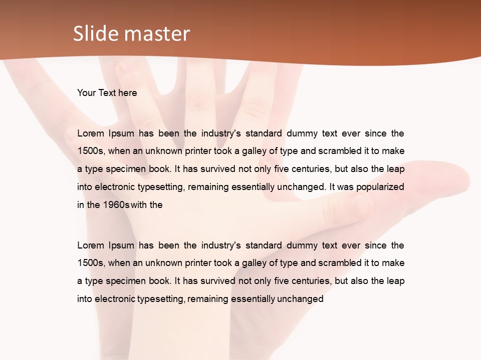 Elderly Beach Wave PowerPoint Template