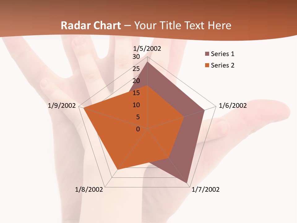 Elderly Beach Wave PowerPoint Template