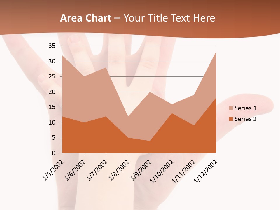 Elderly Beach Wave PowerPoint Template