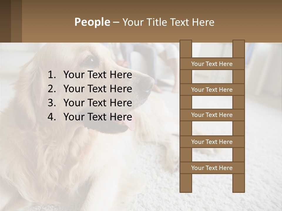 Parent Elderly Standing PowerPoint Template