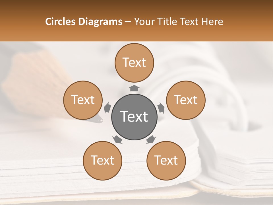 Water Ocean Daughter PowerPoint Template