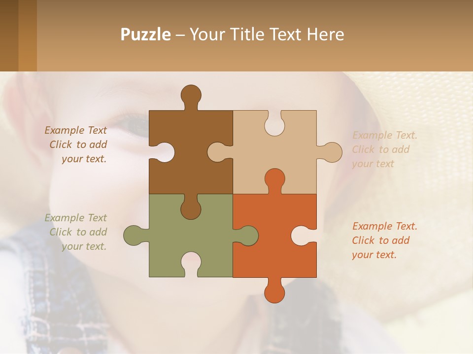 Elderly Coast Caucasian PowerPoint Template