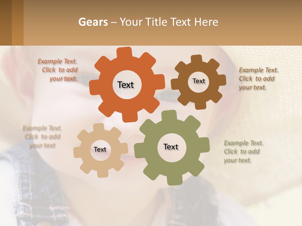 Elderly Coast Caucasian PowerPoint Template