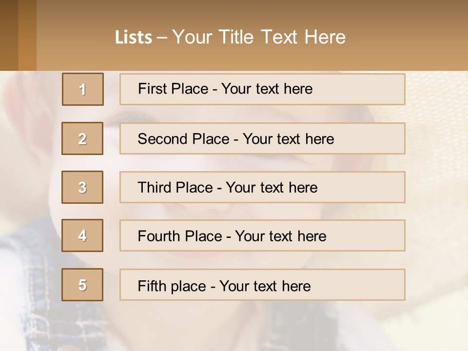 Elderly Coast Caucasian PowerPoint Template