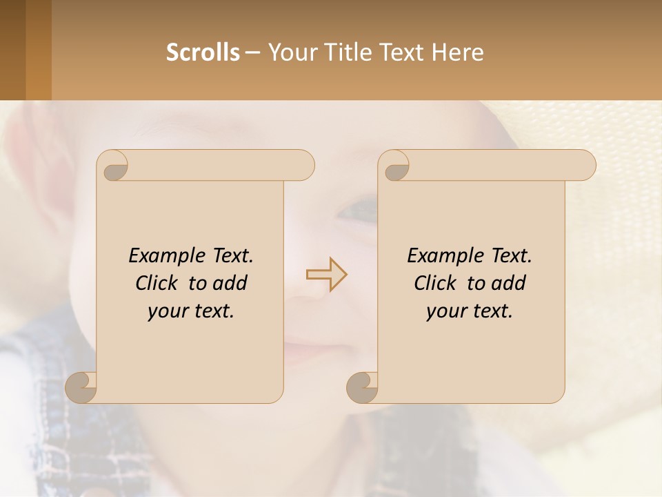 Elderly Coast Caucasian PowerPoint Template