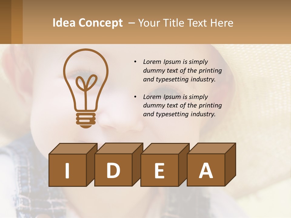 Elderly Coast Caucasian PowerPoint Template