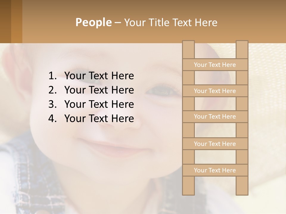 Elderly Coast Caucasian PowerPoint Template