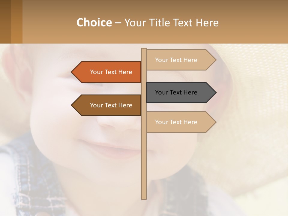 Elderly Coast Caucasian PowerPoint Template