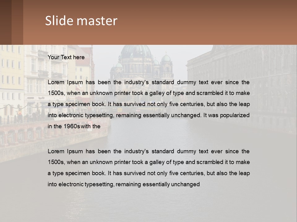 Water Mother Coast PowerPoint Template