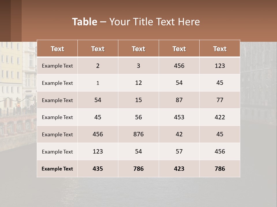 Water Mother Coast PowerPoint Template