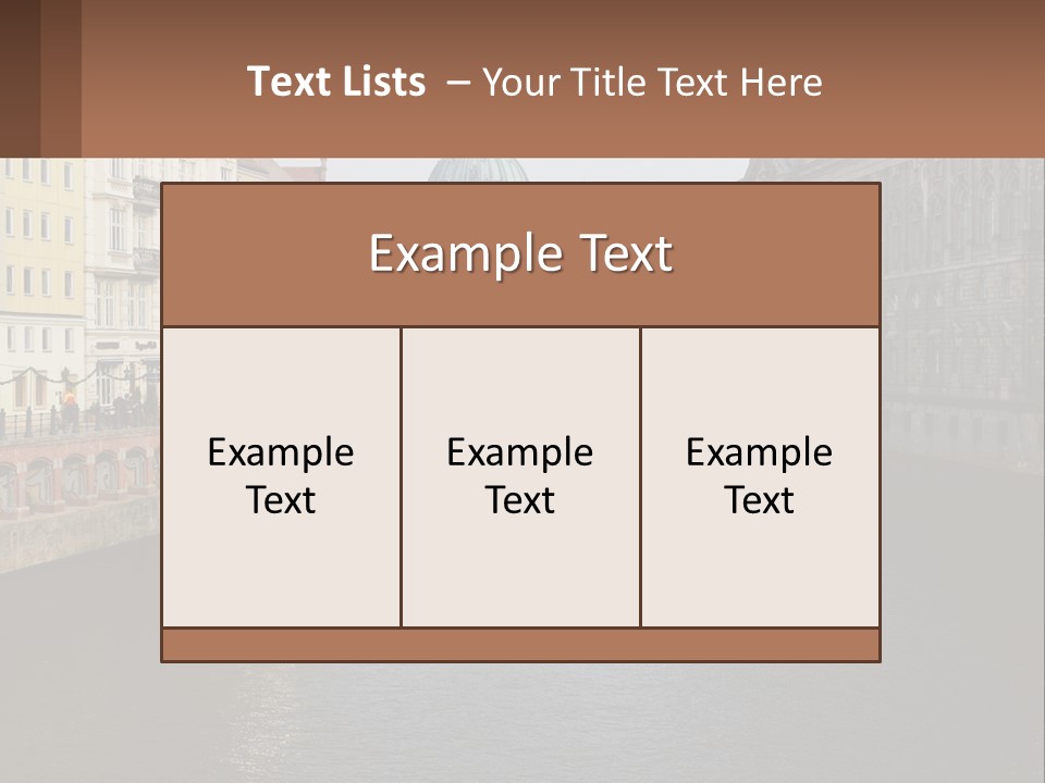 Water Mother Coast PowerPoint Template