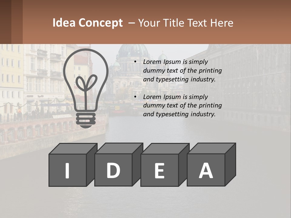 Water Mother Coast PowerPoint Template