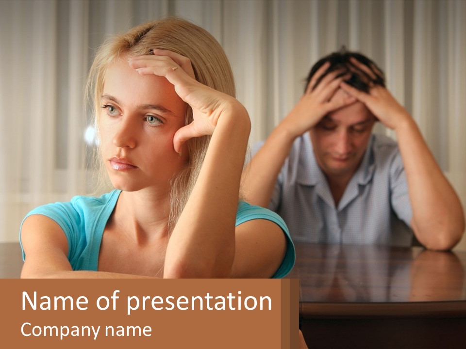 White Retired Daughter PowerPoint Template