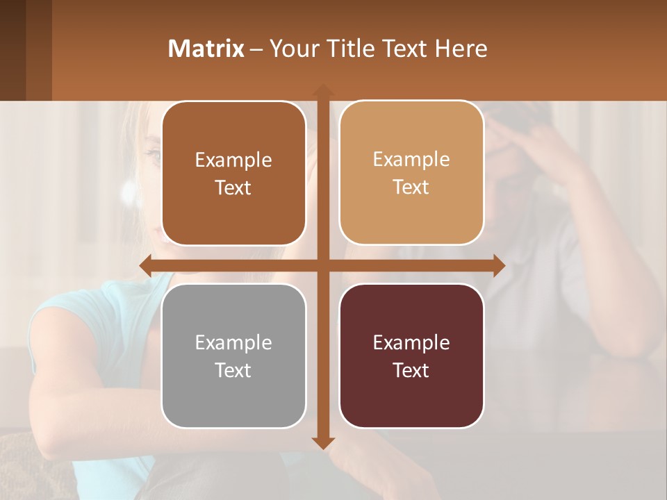 White Retired Daughter PowerPoint Template