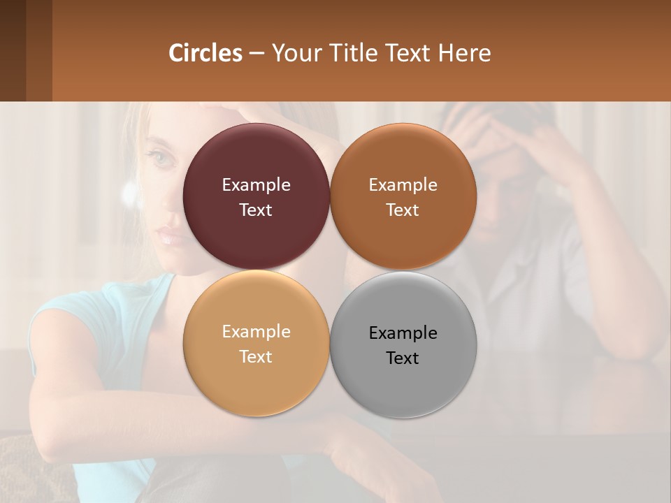 White Retired Daughter PowerPoint Template