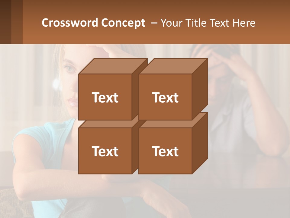 White Retired Daughter PowerPoint Template