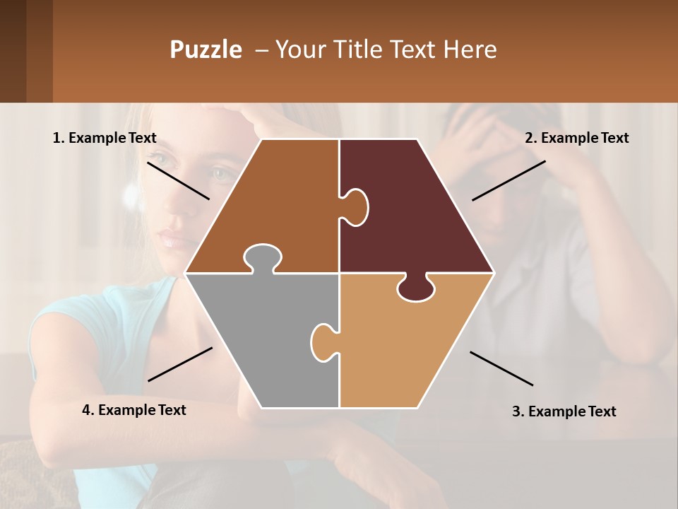 White Retired Daughter PowerPoint Template