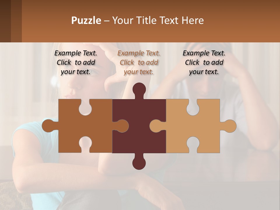 White Retired Daughter PowerPoint Template