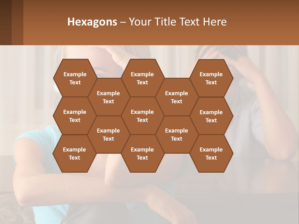 White Retired Daughter PowerPoint Template