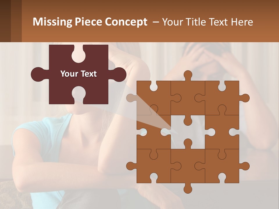 White Retired Daughter PowerPoint Template