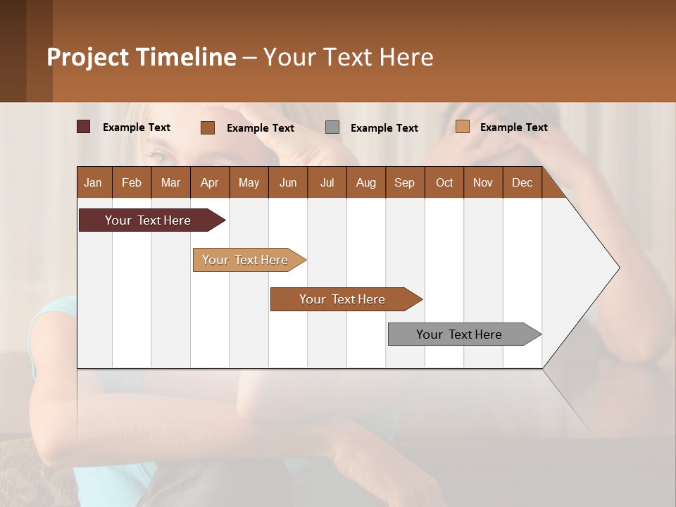 White Retired Daughter PowerPoint Template