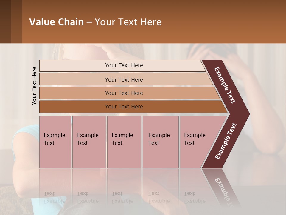 White Retired Daughter PowerPoint Template