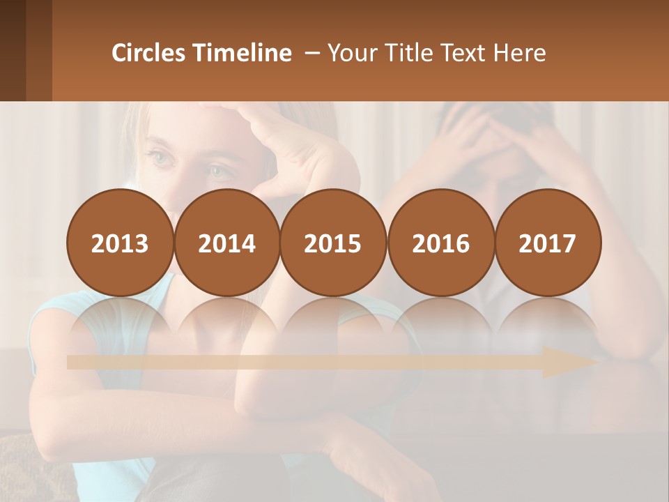 White Retired Daughter PowerPoint Template