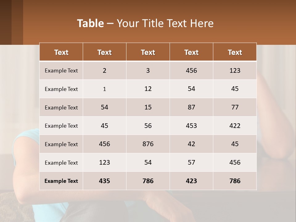 White Retired Daughter PowerPoint Template