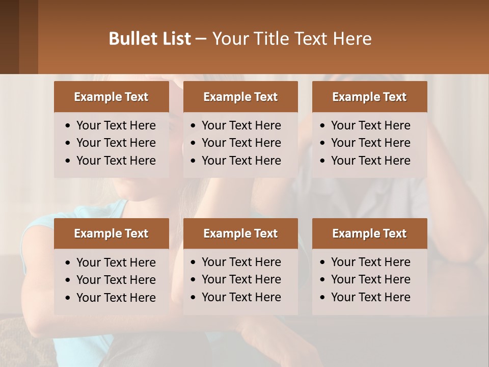 White Retired Daughter PowerPoint Template