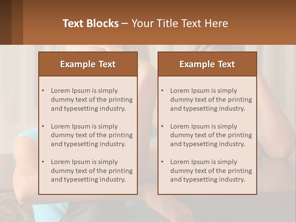 White Retired Daughter PowerPoint Template