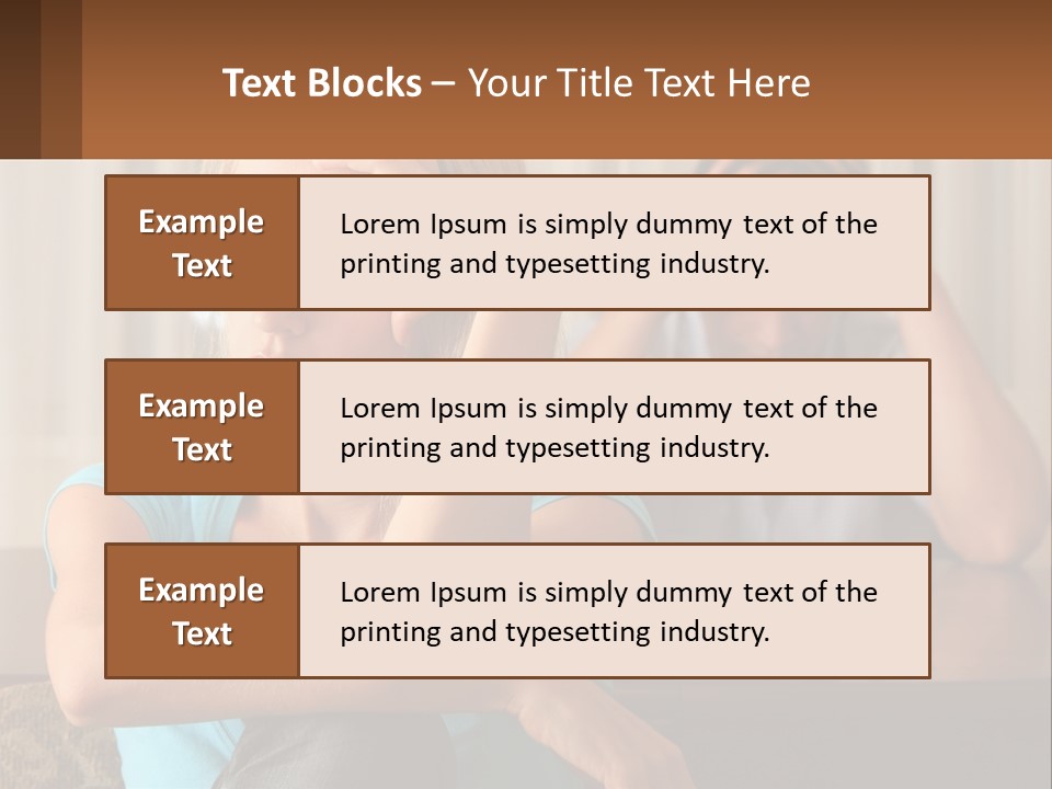 White Retired Daughter PowerPoint Template