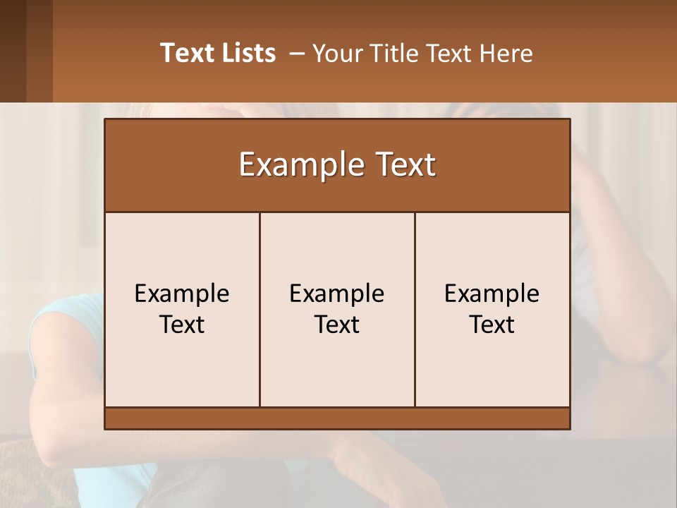 White Retired Daughter PowerPoint Template