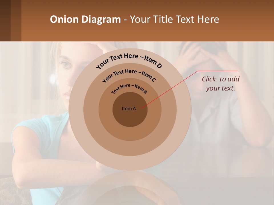 White Retired Daughter PowerPoint Template