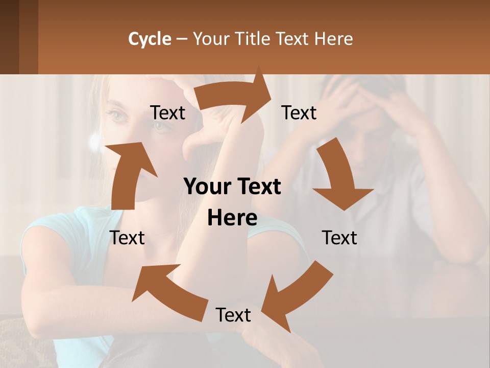 White Retired Daughter PowerPoint Template