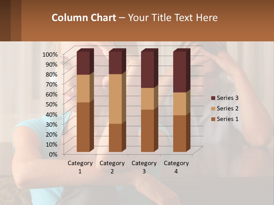 White Retired Daughter PowerPoint Template