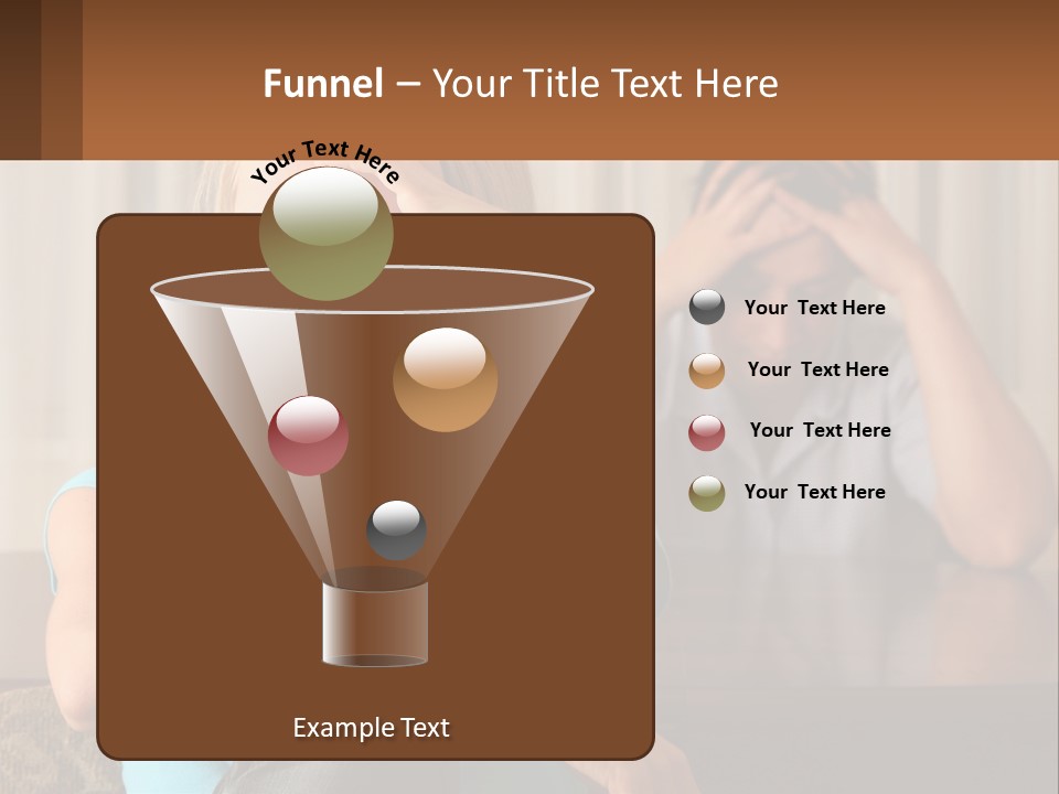 White Retired Daughter PowerPoint Template