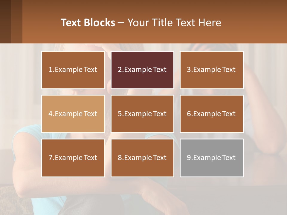 White Retired Daughter PowerPoint Template