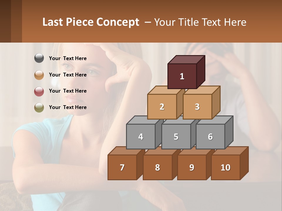 White Retired Daughter PowerPoint Template