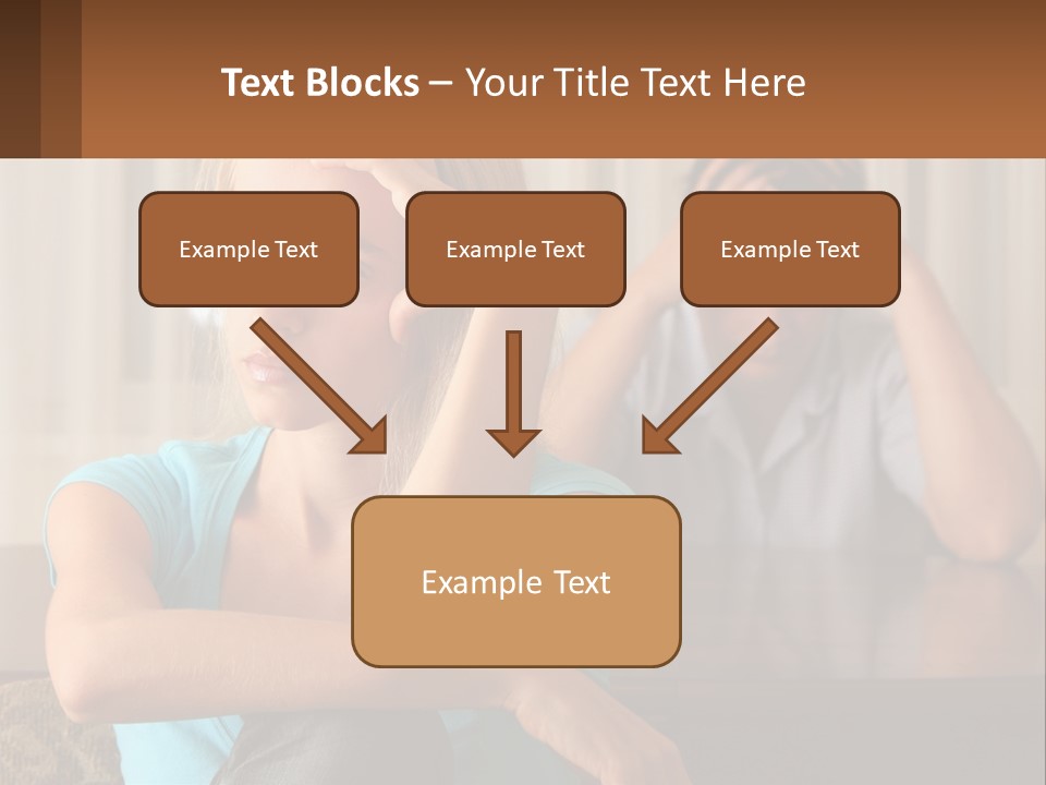 White Retired Daughter PowerPoint Template