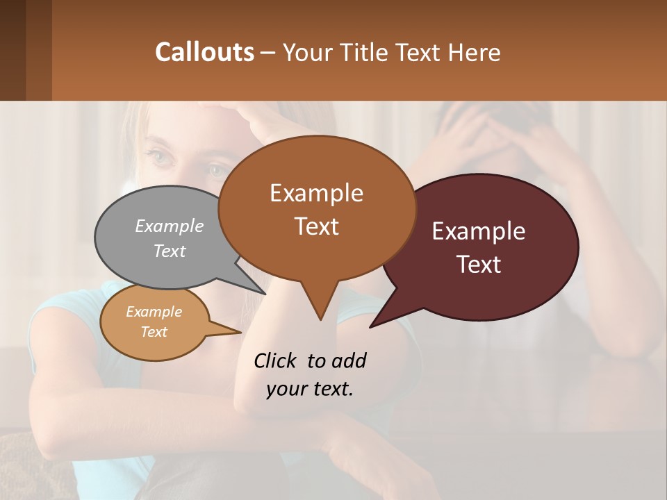 White Retired Daughter PowerPoint Template