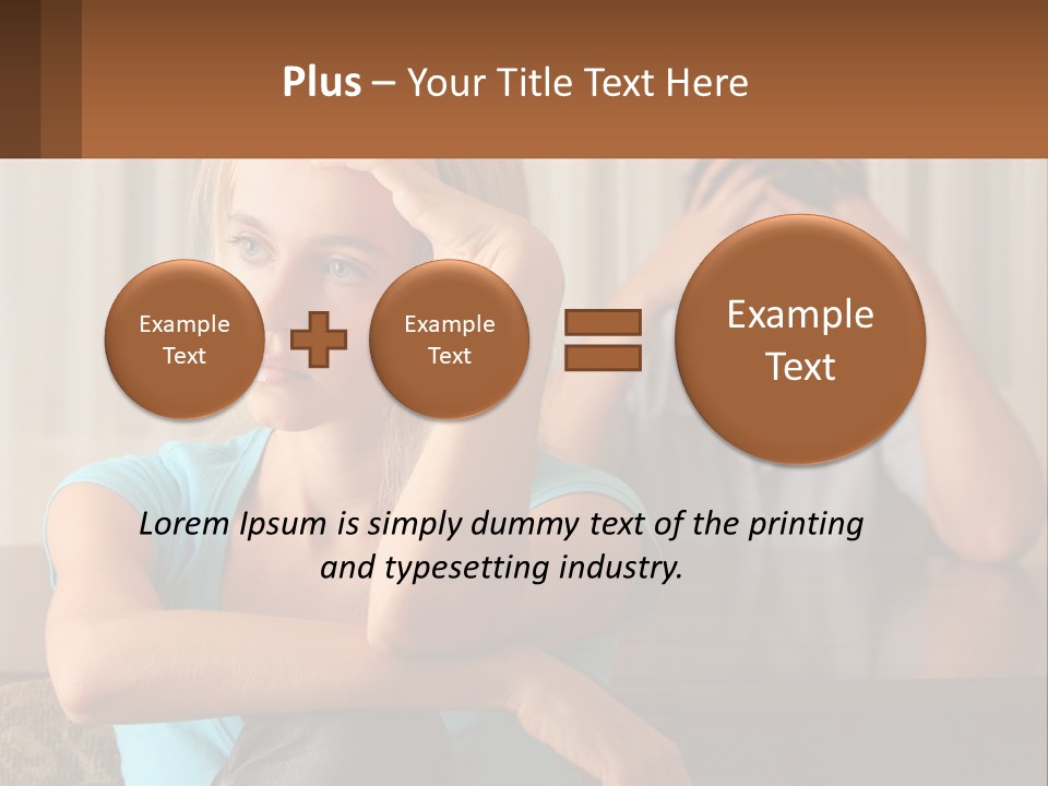 White Retired Daughter PowerPoint Template