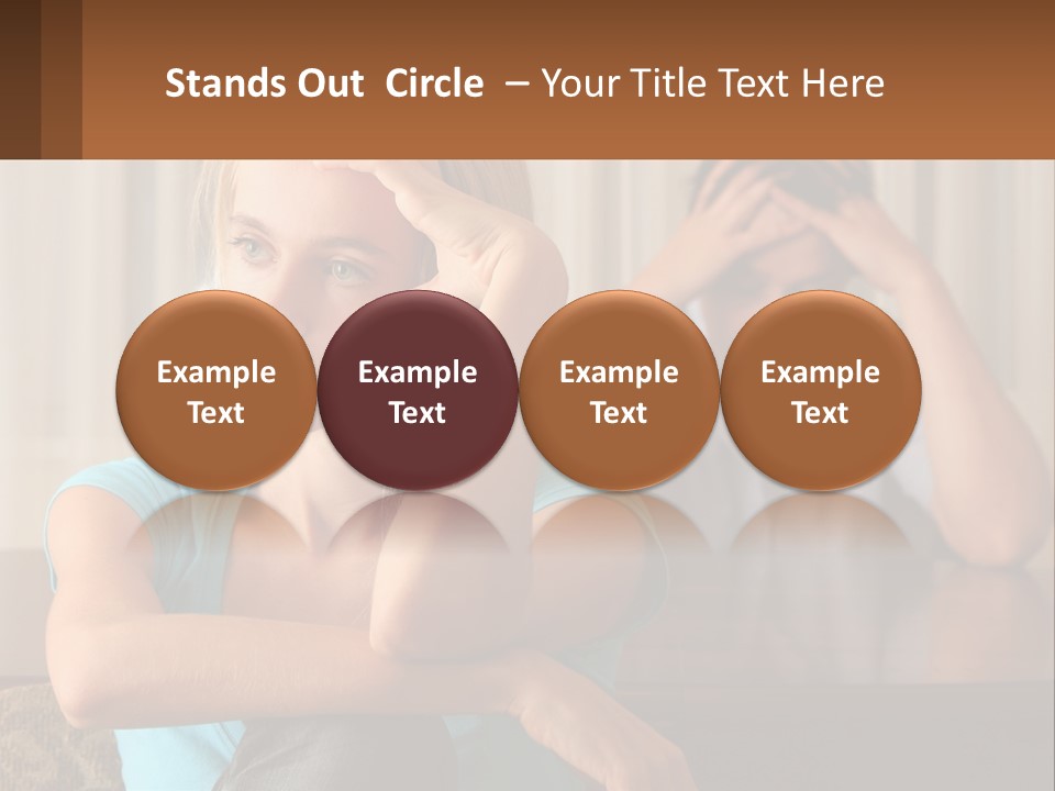 White Retired Daughter PowerPoint Template