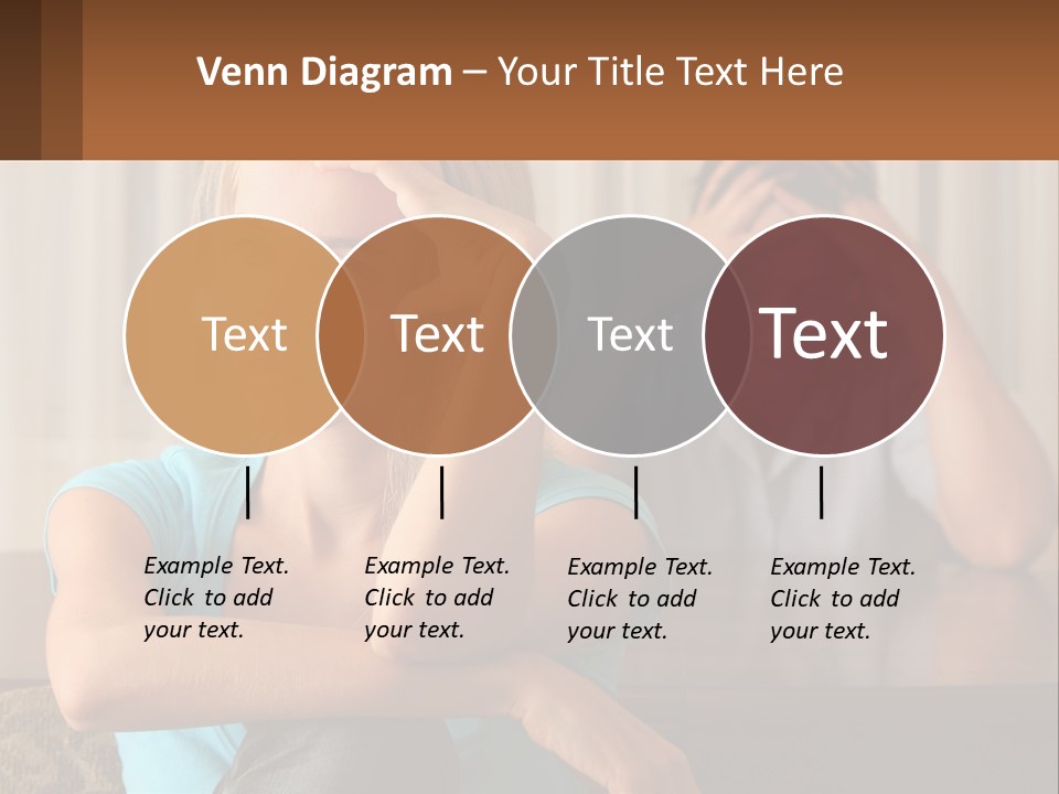 White Retired Daughter PowerPoint Template