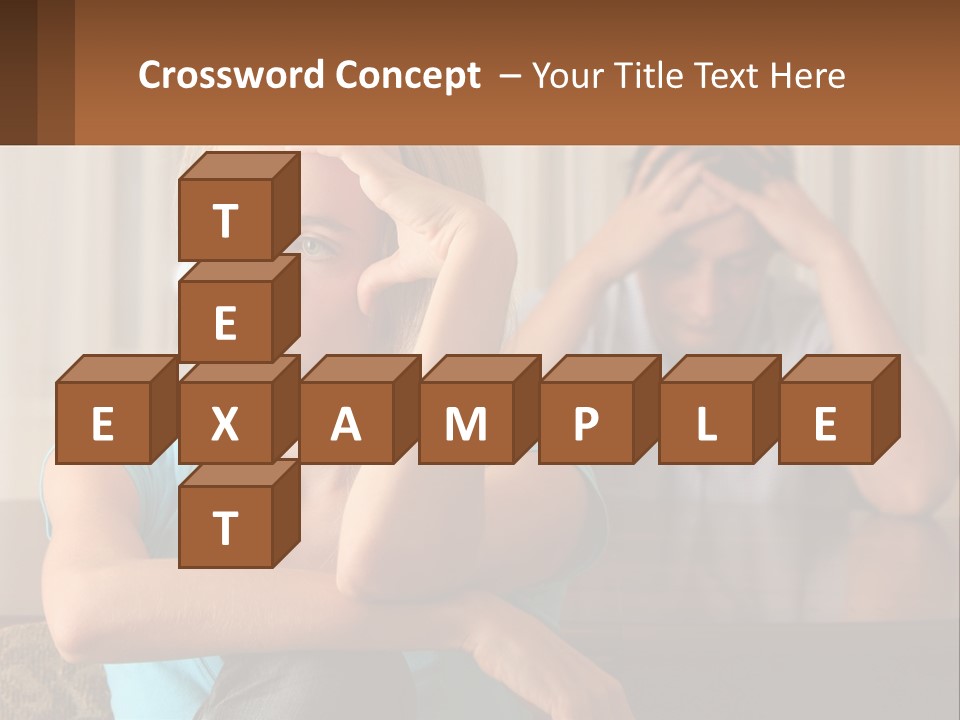 White Retired Daughter PowerPoint Template