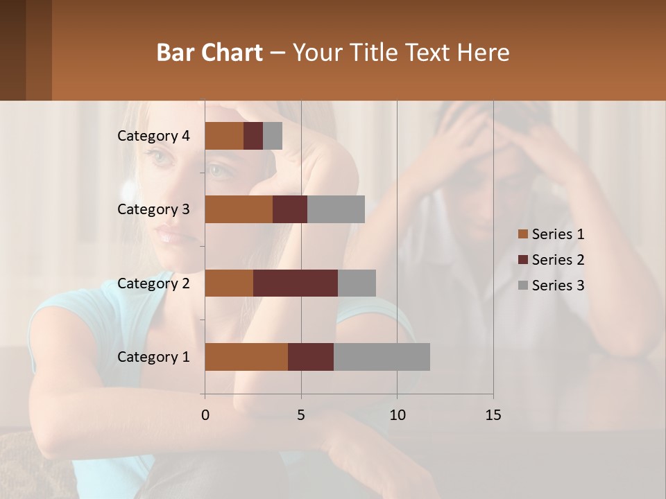 White Retired Daughter PowerPoint Template