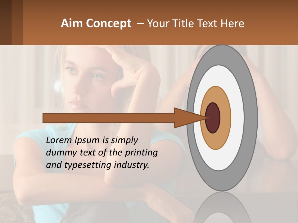 White Retired Daughter PowerPoint Template