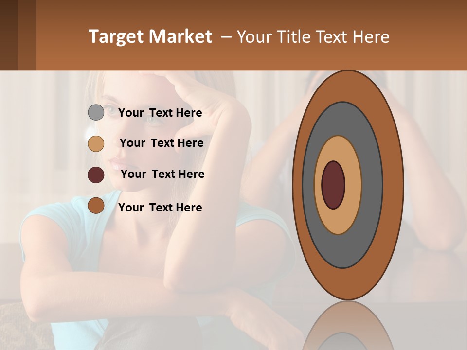 White Retired Daughter PowerPoint Template