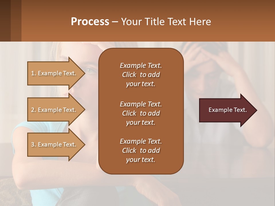 White Retired Daughter PowerPoint Template